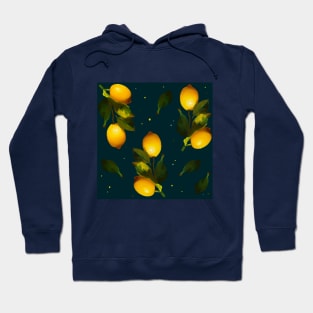 Seamless lemon pattern Hoodie